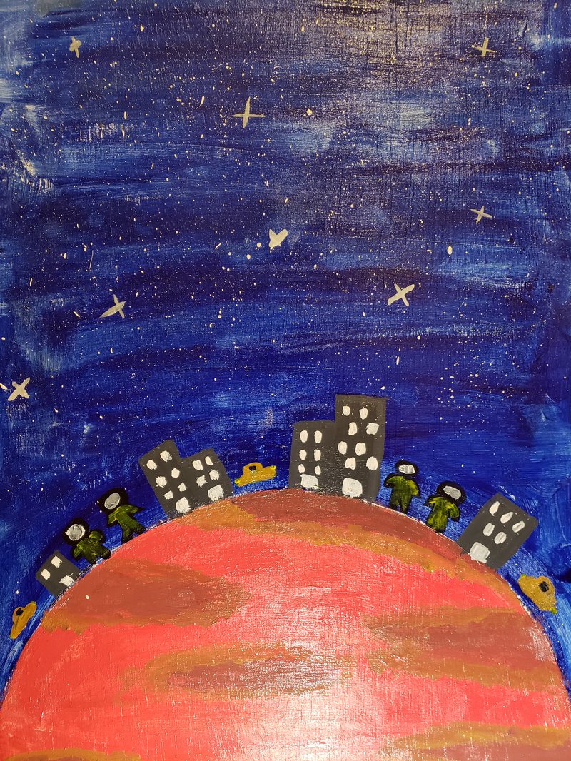 Trabajo acabado de llegando a Marte