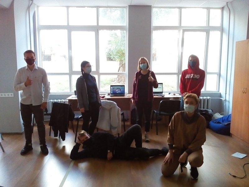 Working hard! Our team! Photo was made with the masks and accepting all over the rules of distance!