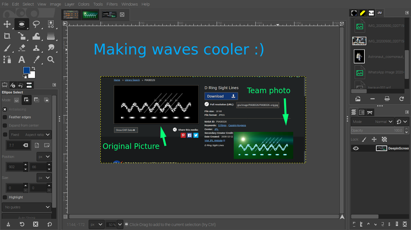Putting some illumination behind the waves.