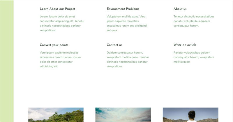 And here there is information about the project, contact, articles, etc.