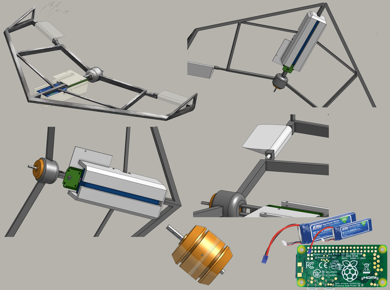 Almost done with the final design! In here we included a new battery case and a camera module.