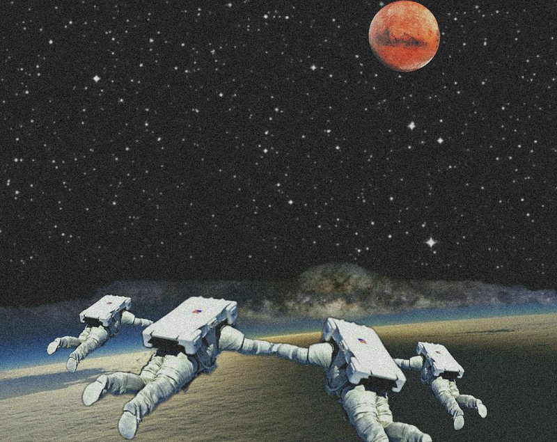 I'm Sharing this image because I think that the future of humanity is through team work. Together we can make the impossible be possible. We aren't ready for Mars but we should be and we will be!. All images were integrated and taken from pinterest and NASA.Check out mars.nasa.gov