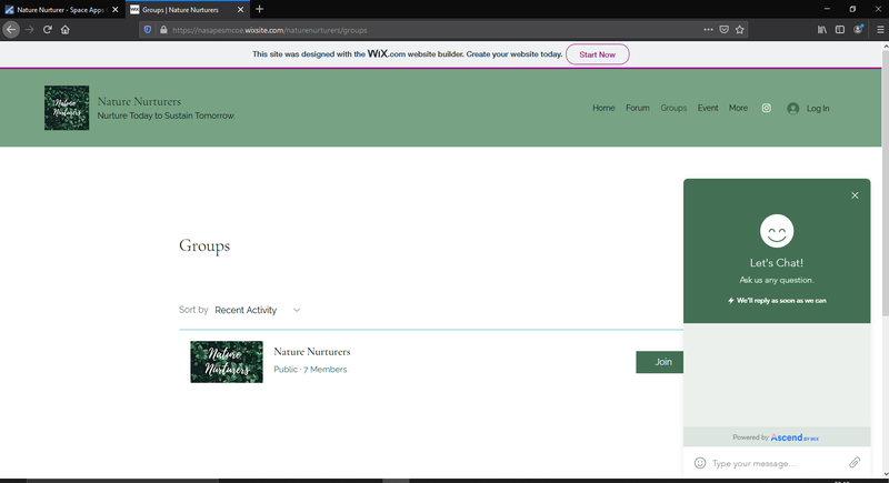 Group and chat function
