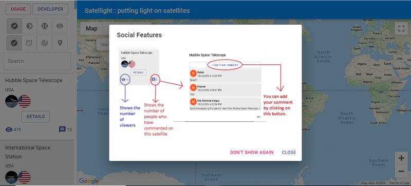 Update : In our web app, when a user visits the first time, we show him/her needed usage and tutorials of the app in several steps.