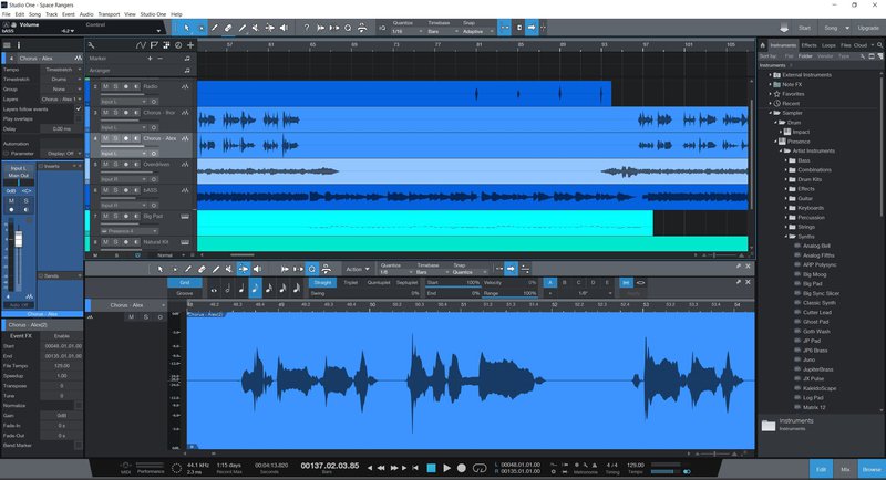 Wow, the arrangement is almost done, tomorrow we're recording vocals, backings and probably some secondary sounds. And yes, the presentation. 
