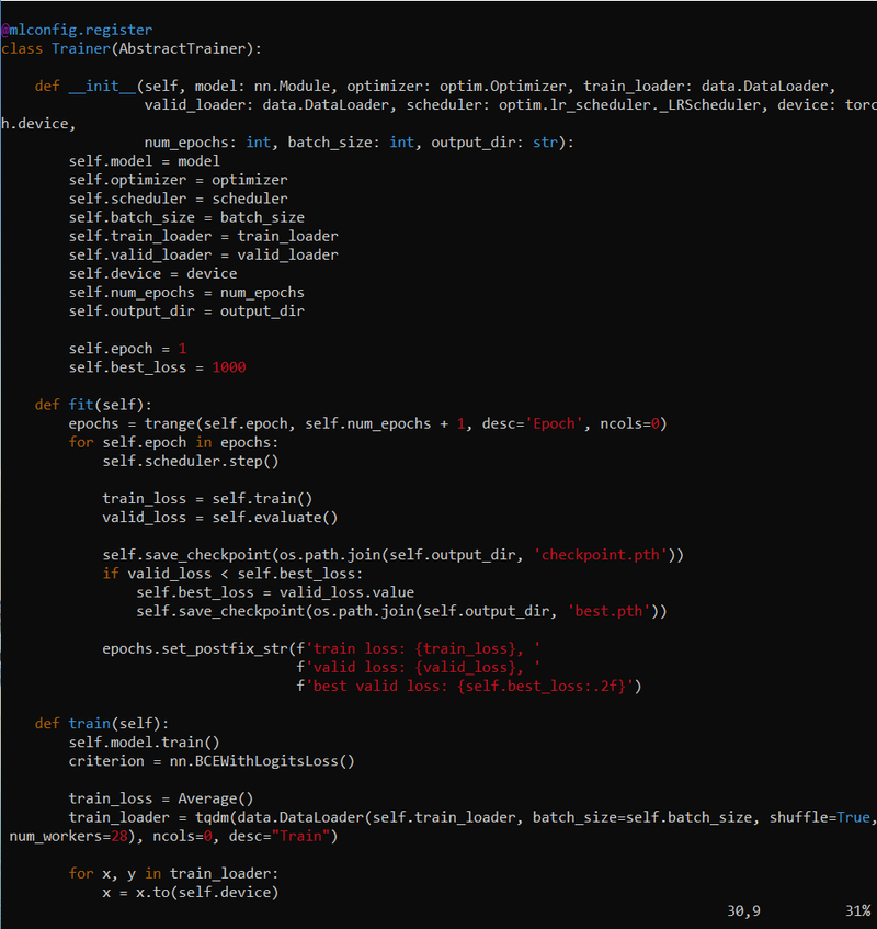 trainer.py code snippet!