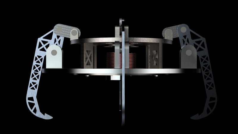 Otra render mas del diseño de docking electromagnético.