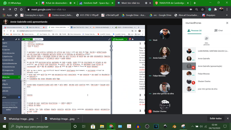 We're working full steam ahead! 3 simultaneous activities! 3D animation and video pitch construction, feeding artificial intelligence through the machine learning process and constructing the pitch text to record the audio and later join the video to submit the project! That's a lot of chores for only 5 people! Lol