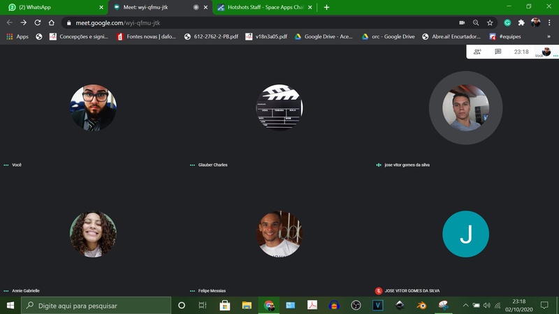 Our first meeting to define theme, team name, the motto and goals
