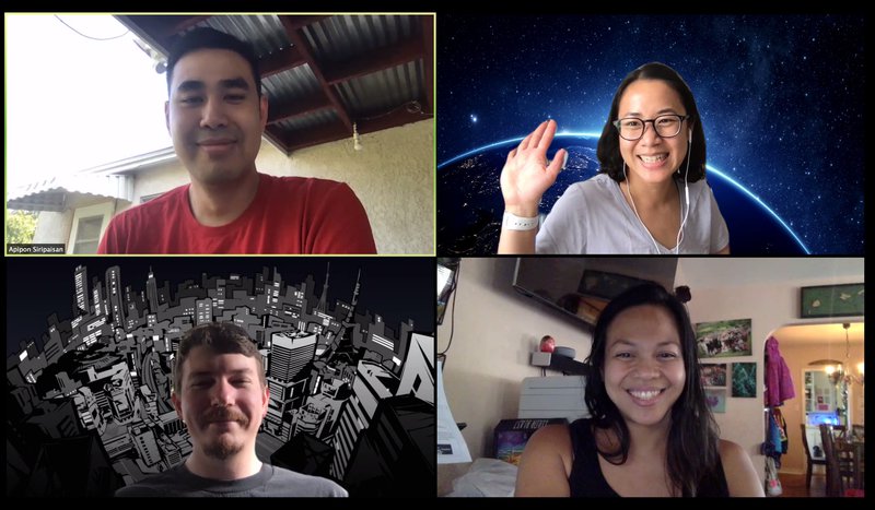 This is our "before" picture! Our first zoom ideation meeting. 