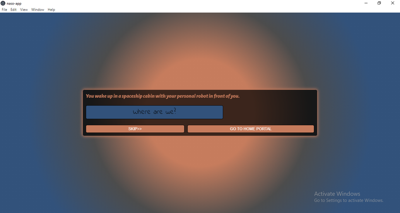 Our app is also a story based app!! It will put you in a scenario in the future!! I hope we have made an interesting one :D :D 