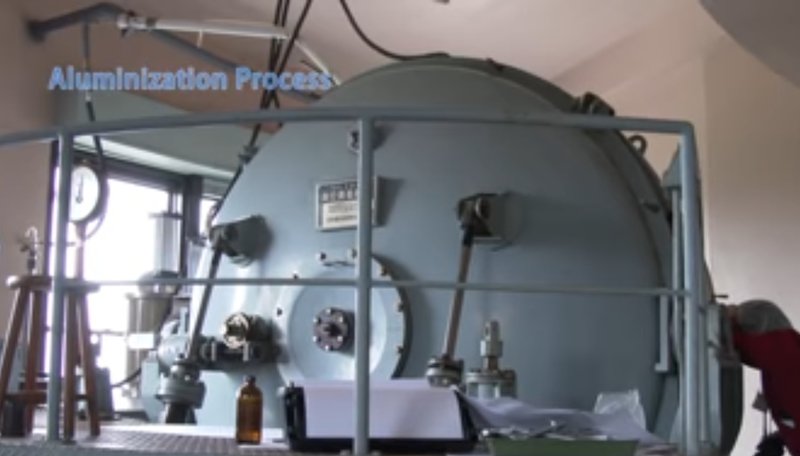 Aluminium coating using vacuum chamber