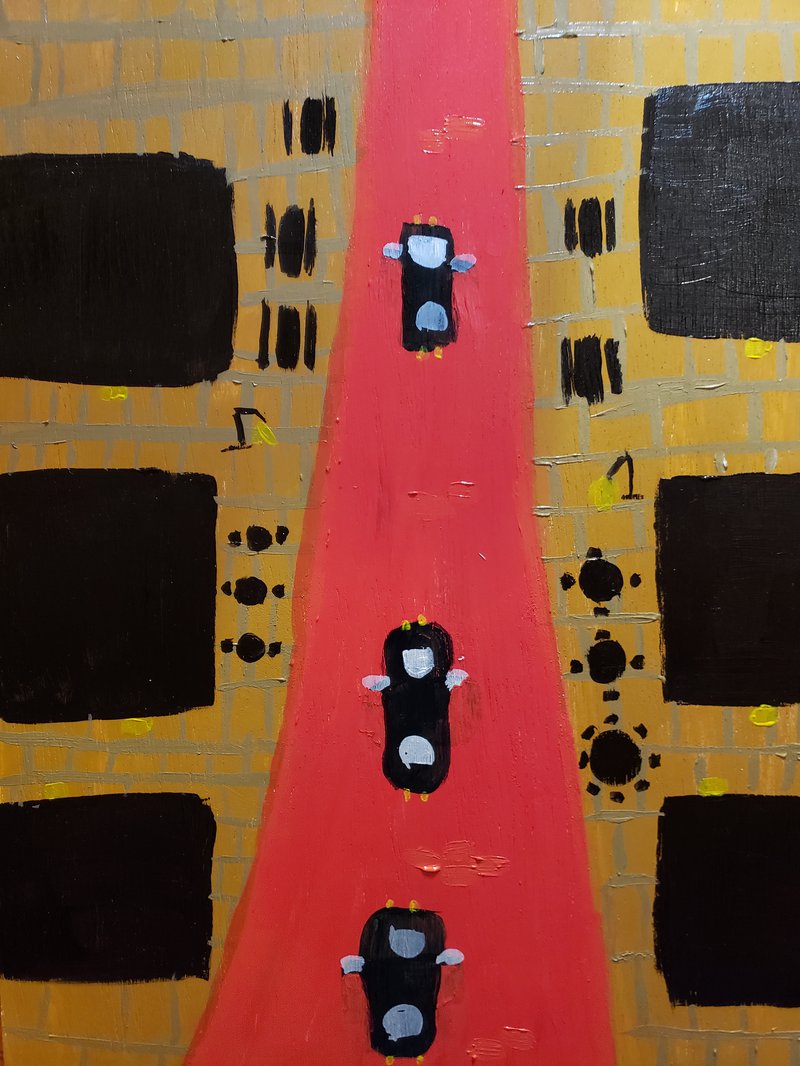 Trabajo acabado de calles de Marte 