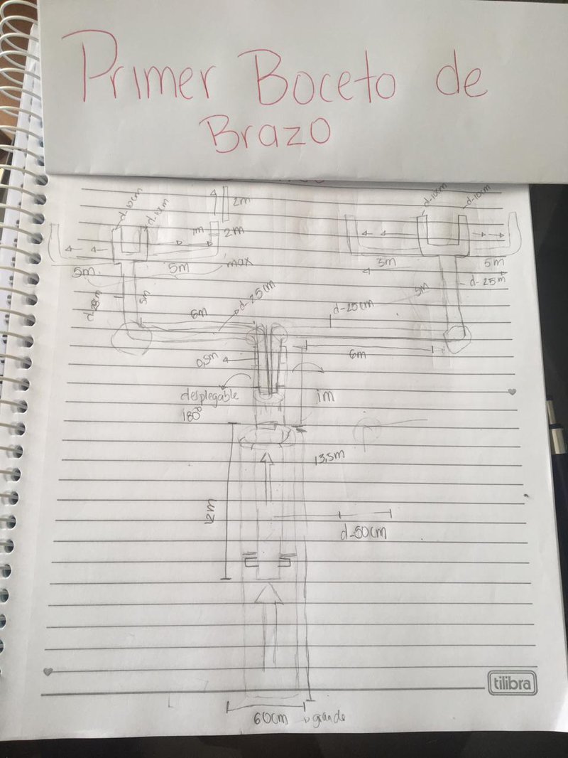 Buenas tardess!!! Somos el equipo llamado The Set Up, nuestro reto es el llamado Let´s Connect, aqui presentamos un boceto del primer borrador de nuestro brazo para la maquina de ensamblaje. Queremos darle la bienvenida a nuestro proyecto del reto, espero les guste!